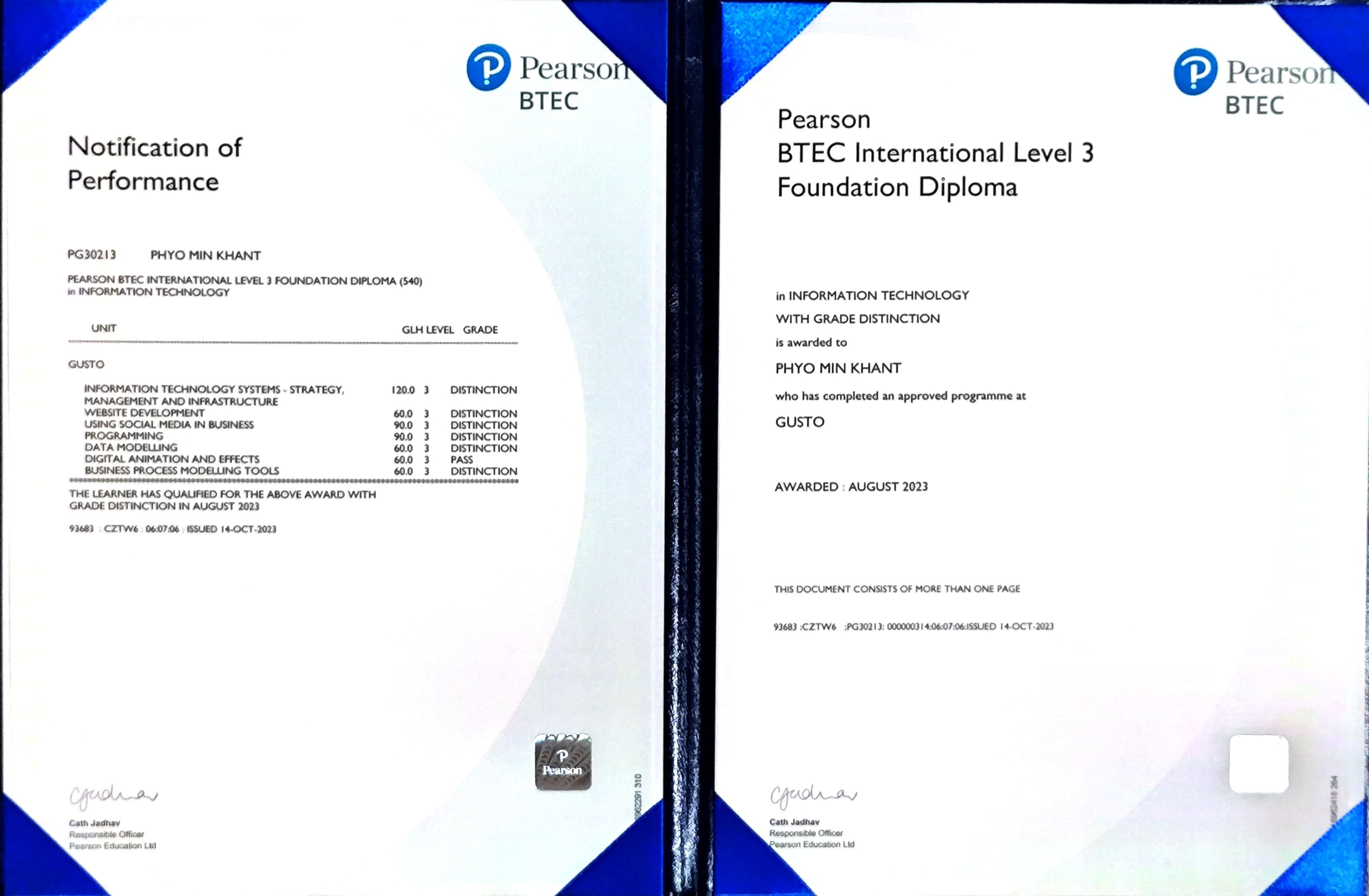 BTEC International Level 3 Foundation Diploma in Information Technology